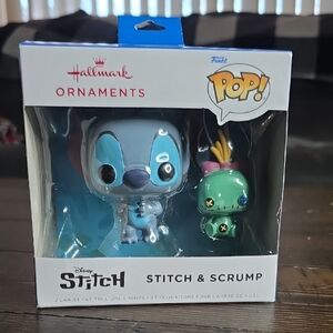 Hallmark Funko Pop Stitch & Scrump Christmas Tree Ornament